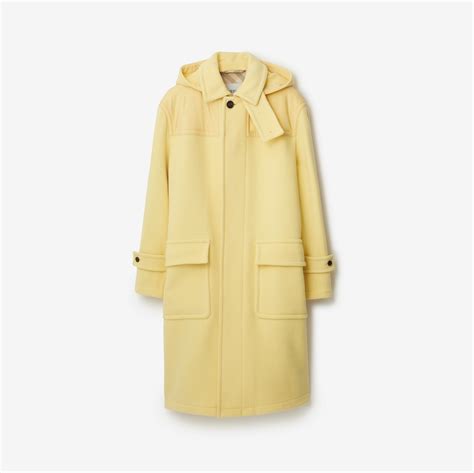 Wool Duffle Coat in Daffodil 